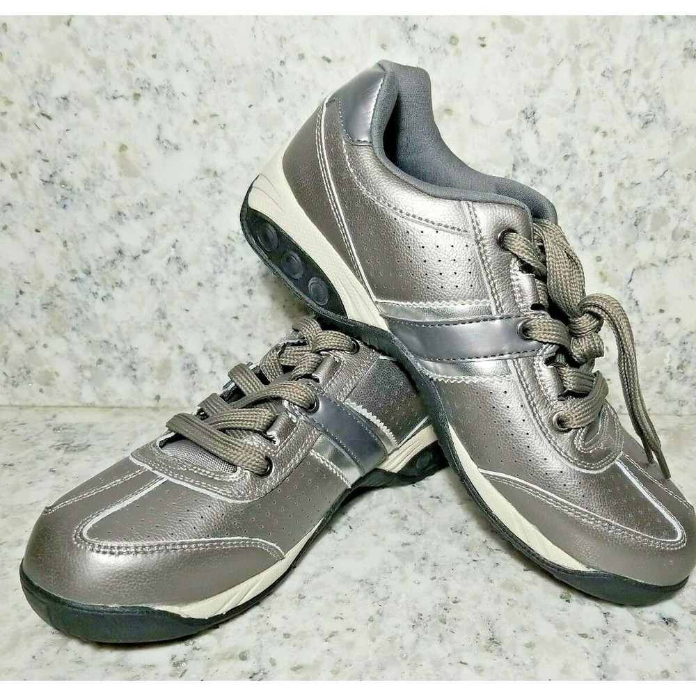 Therafit Women's Size 7 Euro Oxford Pewter NWOT‎ Metallic Orthopedic Thera Fit